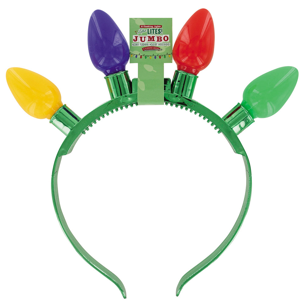 DM Merchandising X-JMBHB Christmas Lotsa Lites Jumbo Flashing Headband