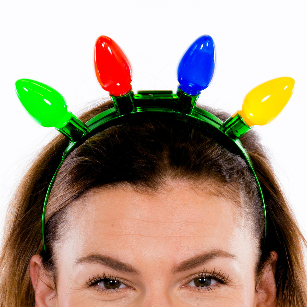 DM Merchandising X-JMBHB Christmas Lotsa Lites Jumbo Flashing Headband