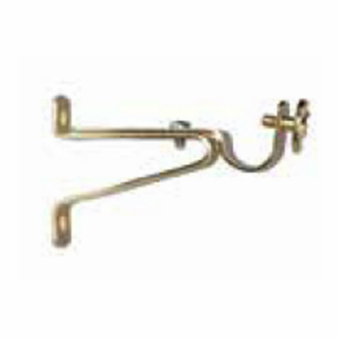 Kenney® KNL842/3 Cafe Rod Brackets with Mounting Screws, Brass, Pair, 5/8"