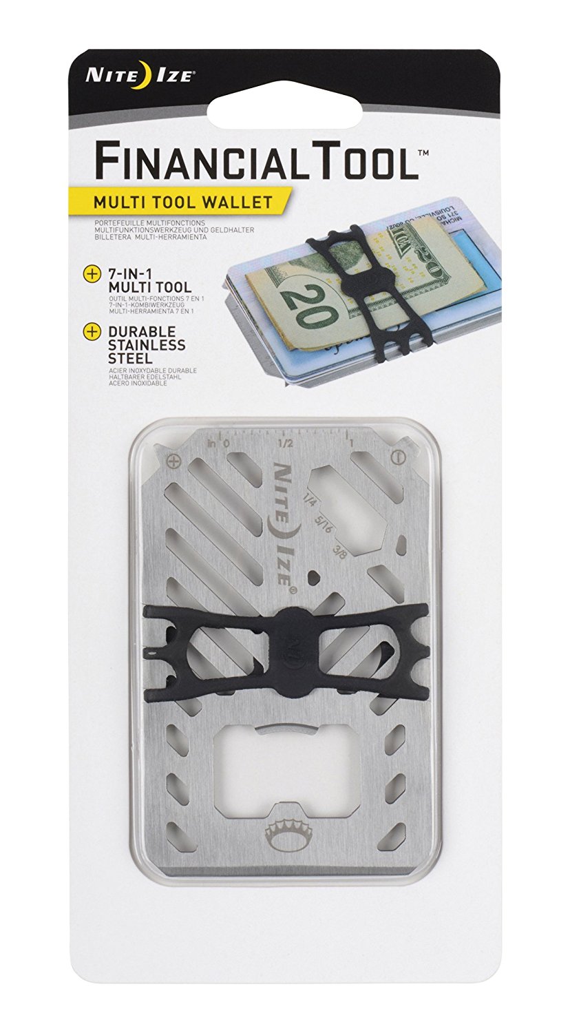 Nite Ize FMT2-11-R7 Financial Tool Stainless Steel Multi Tool Wallet