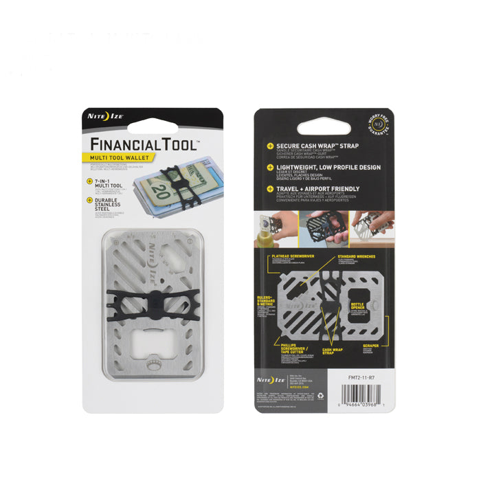 Nite Ize FMT2-11-R7 Financial Tool Stainless Steel Multi Tool Wallet