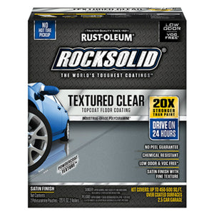 Rust-Oleum® 317382 RockSolid® Textured Clear Topcoat Floor Coating, 120 Oz