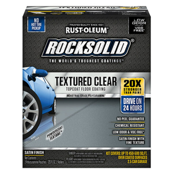Rust-Oleum® 317382 RockSolid® Textured Clear Topcoat Floor Coating, 120 Oz