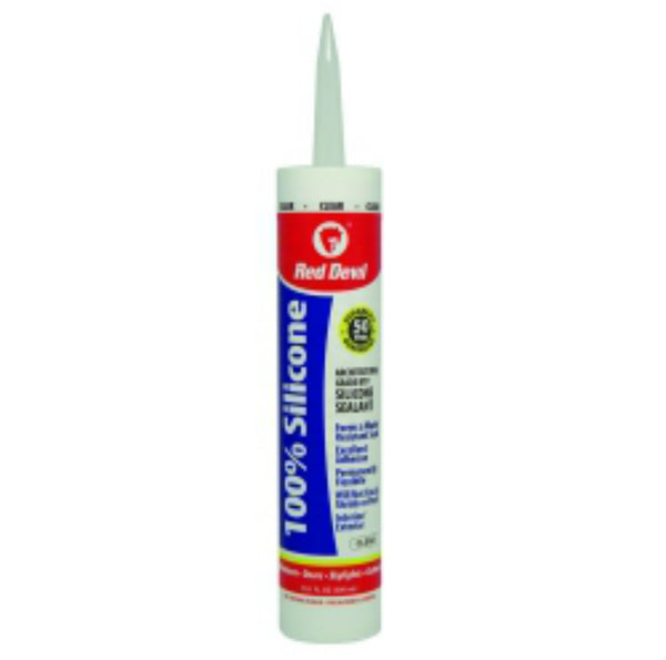 Red Devil® 0826 Clear 100% Silicone Caulk, 10.1 Oz