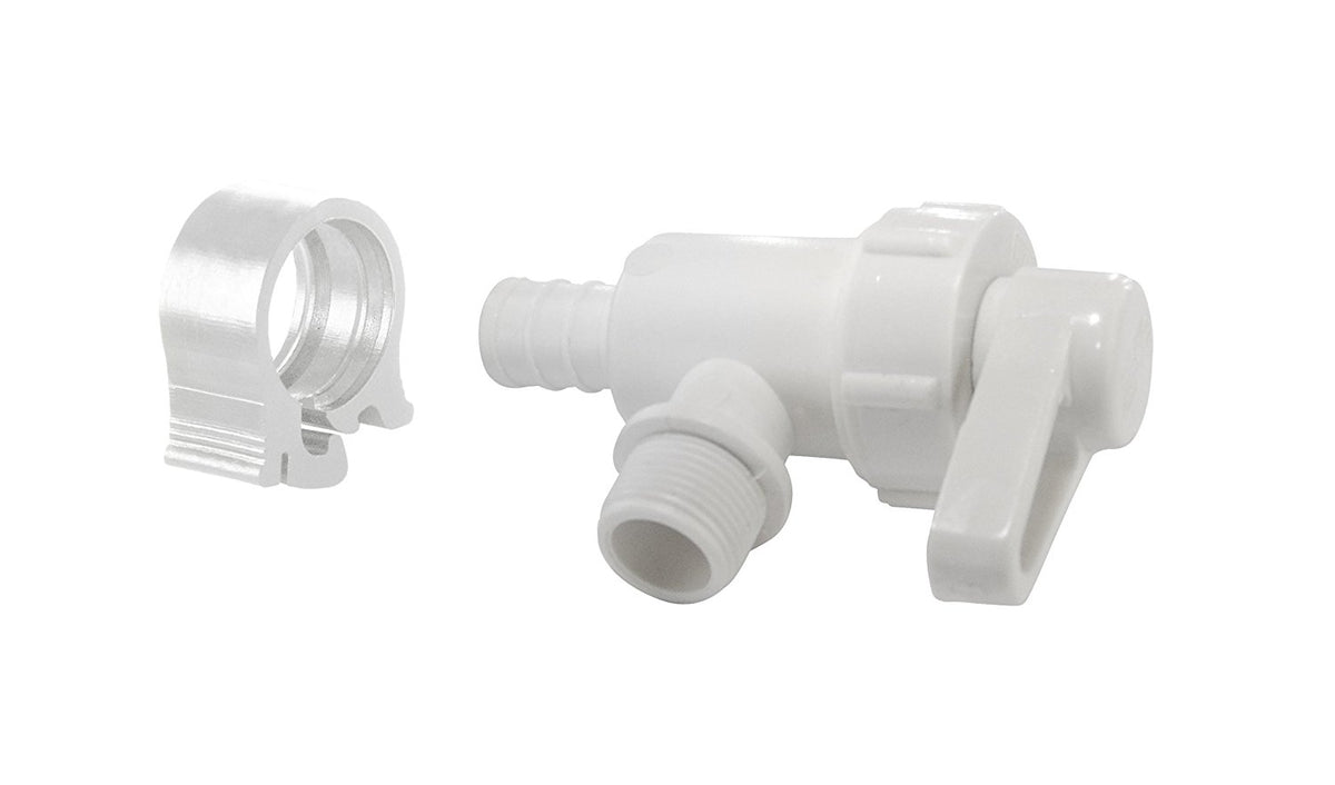 PEXLock™ 30893 PEX 1/4-Turn Angle Stop Valve, 1/2" x 3/8" Compression