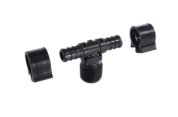 PEXLock™ 30822 PEX Male Tee, 1/2" x 1/2" x 1/2" MPT