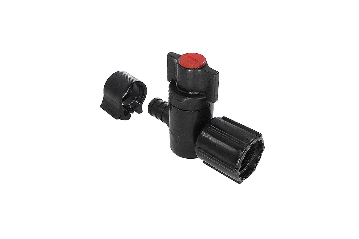PEXLock™ 30891 Straight Stop Valve, Black/Red, 1/2" x 1/2" FPT SWV