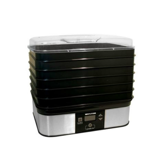 Weston 75-0401-W Digital Food Dehydrator, 6 Tray, 120-Volt