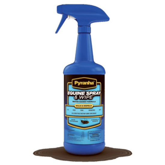 Pyranha® 001EQSPRAY Equine Spray & Wipe™, Citronella Scent, 1-Quart