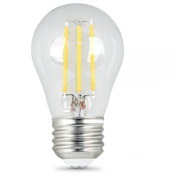 Feit Electric BPA1540/827/LED/2 LED Dimmable A15 Filament Bulb, 4.5W, 120V, 2-Pk