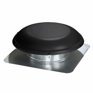Air Vent® 97692 Airhawk B-144 Galvanized Metal Dome Round Static Vent, Black, 14"