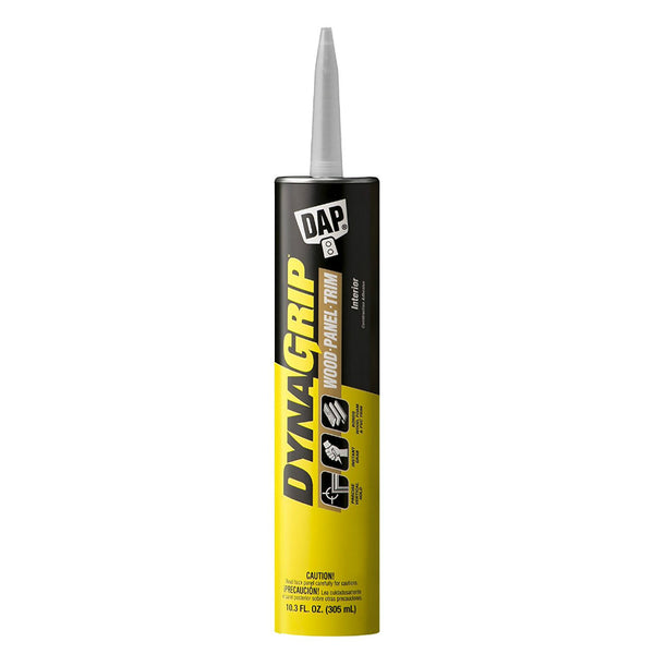 Dap® 27520 DynaGrip Wood / Panel / Trim Construction Adhesive, White, 10.3 Oz