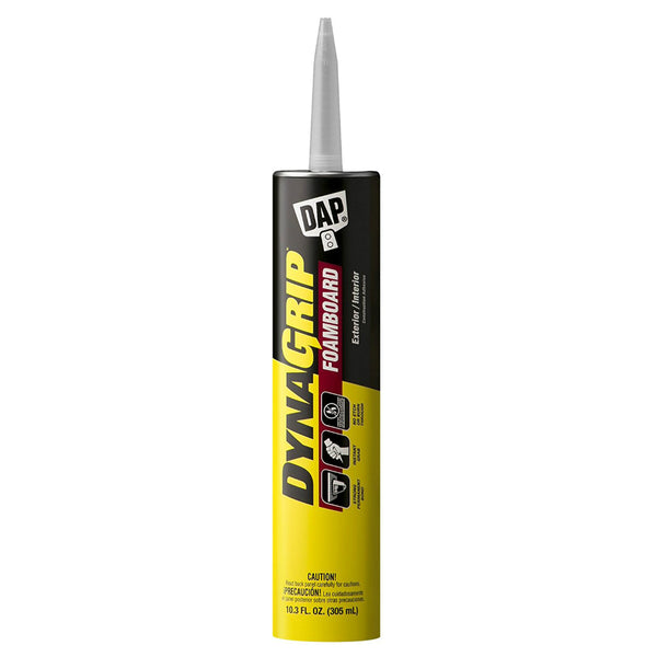 Dap® 27519 DynaGrip® Foamboard Construction Adhesive, Off-White, 10.3 Oz