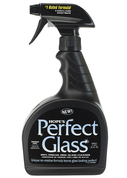 Hope's® 32PG6 Perfect Glass® 100-Percent Streak-Free Glass Cleaner, 32 Oz