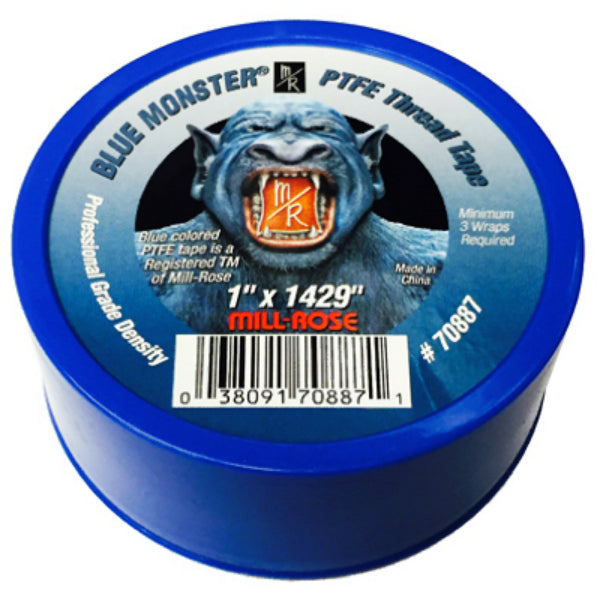 Blue Monster® 11-1004 PTFE Thread Seal Tape, Blue, 1" x 1429"