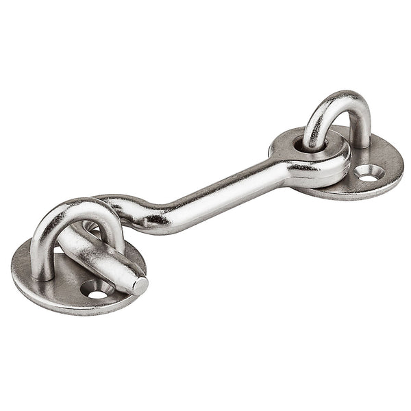 National Hardware® N187-036 Satin Nickel Privacy Hook with Fasteners, Steel, 4"