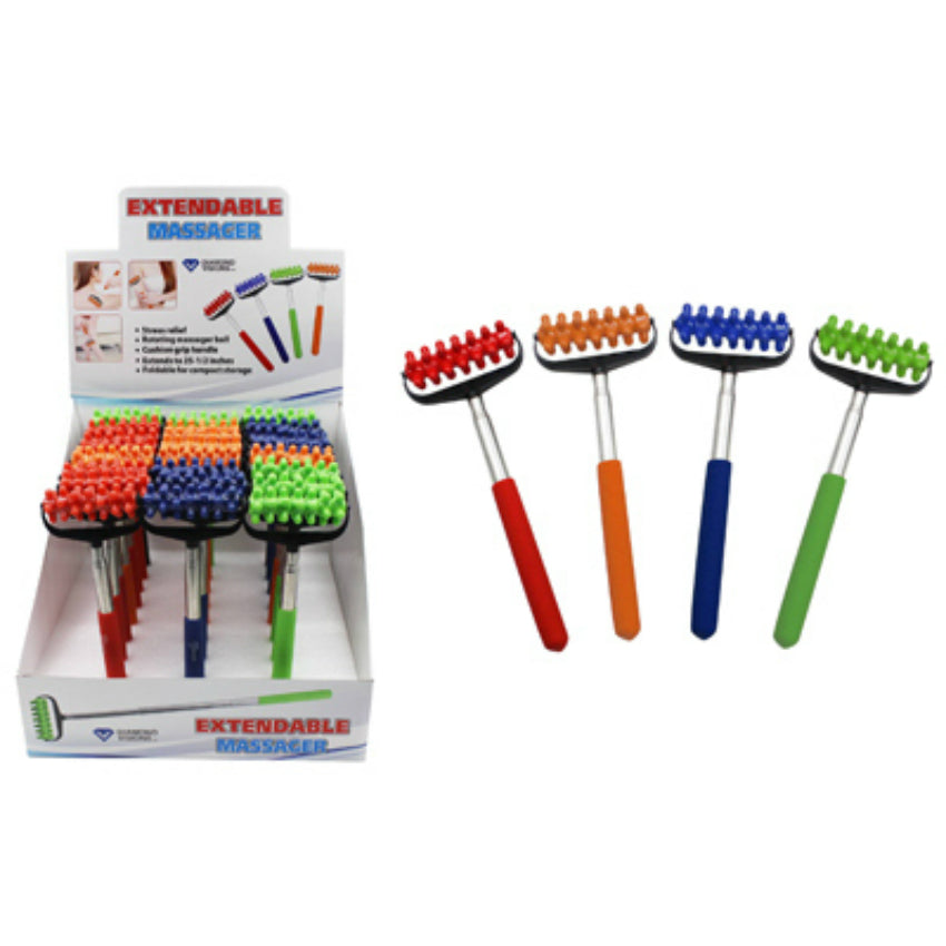 Diamond Visions 01-1633 Extendable Massager with Rotating Ball, Assorted Colors