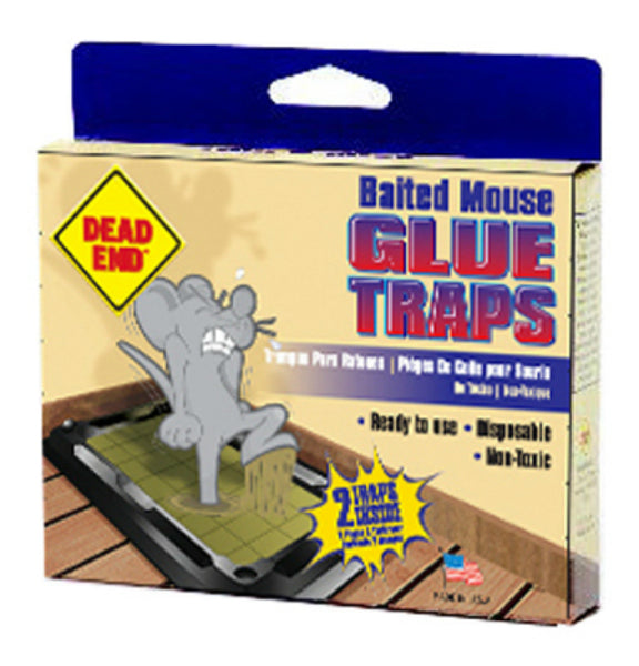 Dead End® 1102 Baited Mouse Glue Traps, 2-Pack