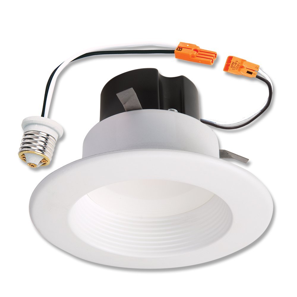 Halo® RL460WH930 LED Air-Tite Retrofit Integrated Light Engine w/Baffle Trim, 4"