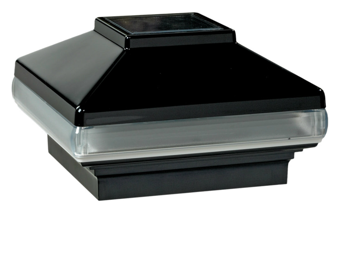 Deckorators® 141773 Solarband VersaCap, Black, 4" x 4"