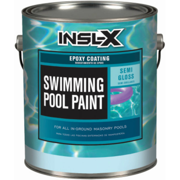 Insl-X® IG4010S99-2K Epoxy Coating Swimming Pool Paint, Semi-Gloss, White, 1 Gal