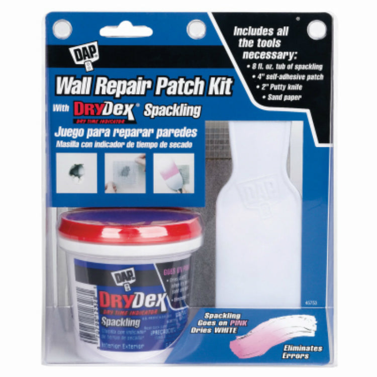 Dap® 12345 Wall Repair Patch Kit with DryDex Spackling, White
