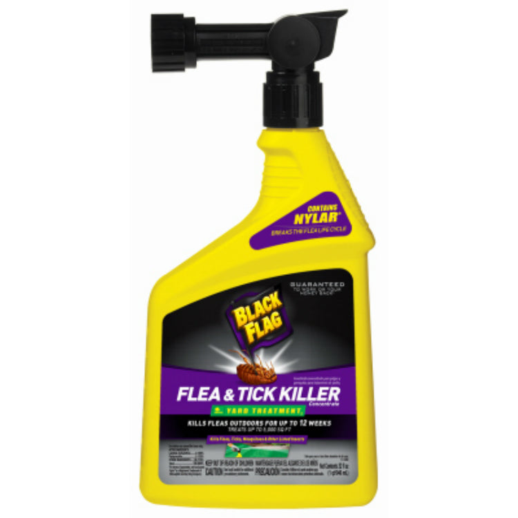 Black Flag HG-11108 Flea & Tick Killer Concentrate Yard Treatment Spray, 32 Oz