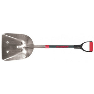 Razor-Back® 53129 Aluminum Scoop with D-Grip Fiberglass Handle, #12
