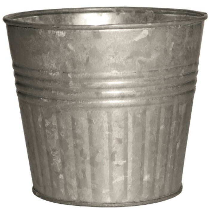 Robert Allen MPT01190 Galvanized Metal Planter, 4"