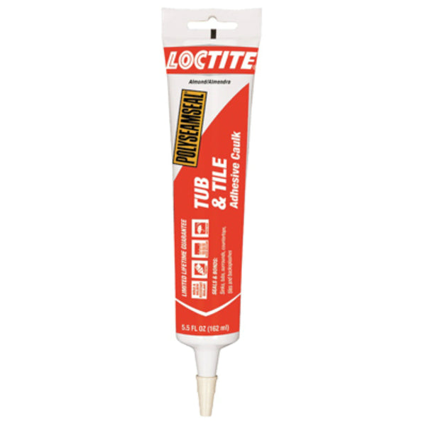 Loctite® 2138418 Polyseamseal Tub & Tile Adhesive Caulk, Almond, 5.5 Oz