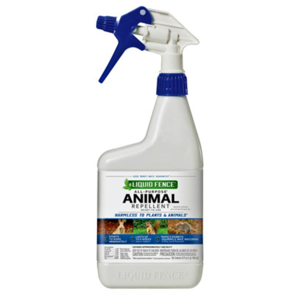 Liquid Fence® HG-65007 All Purpose Animal Repellant Spray, Ready-To-Use, 1 Qt