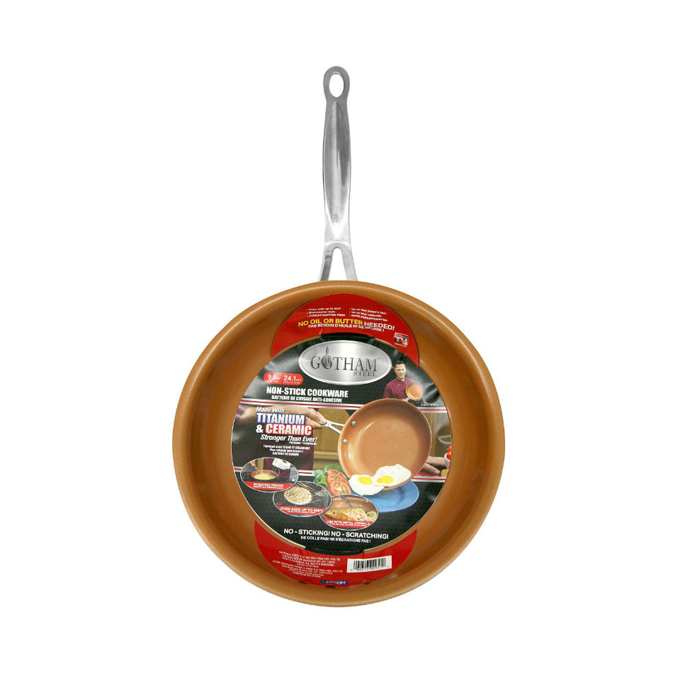 Gotham Steel™ 9951 Non-Stick Ceramic/Titanium Steel Fry Pan, As Seen On TV, 9.5"