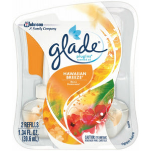 Glade® 21749 Plug-Ins Hawaiian Breeze Scented Oil Refill, 2-Count