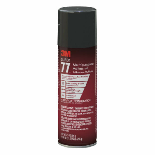 3M 77-10VOC30 Super 77 Multipurpose Spray Adhesive, 7.3 Oz