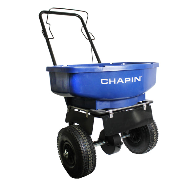 Chapin 81008A Salt & Ice Melt Spreader with Snow/Rain Cover, 80-Pound Capacity