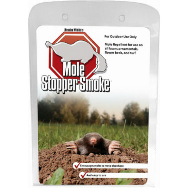 Messinas Wildlife MV-S-020 Mole Stopper Smoke Mole Repellent, 2-Pack