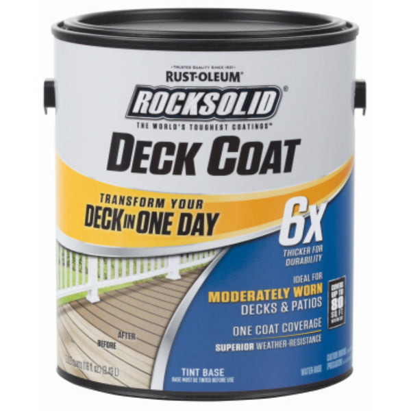 Rust-Oleum® 300113 RockSolid® 6x Deck Coat, Adobe, 1 Gallon