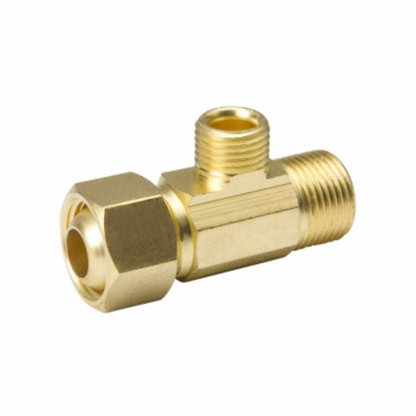 B & K™ 993-015NL EZ Connect® Stop Extender Tee, Brass, 3/8" x 1/4"