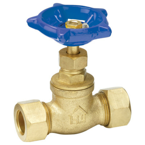 ProLine® 105-614NL Lead Free Stop & Waste Valve w/ Compression Ends, 3/4"