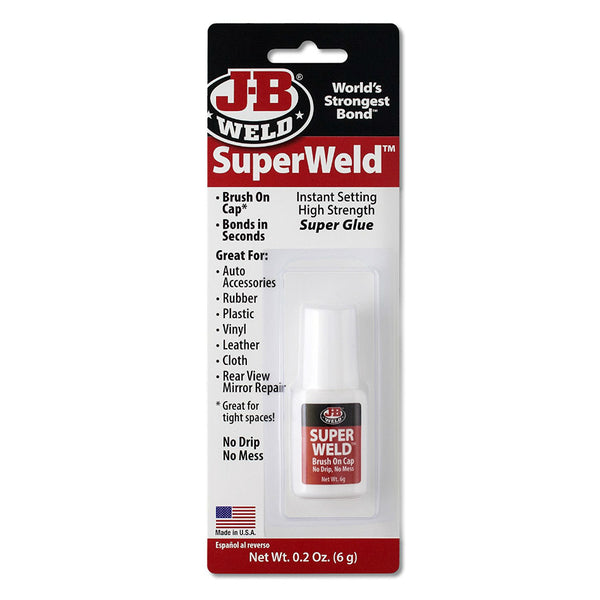 J-B Weld® 33106 SuperWeld™ Specially Formulated Cyanoacrylate Super Glue, 6 Gram