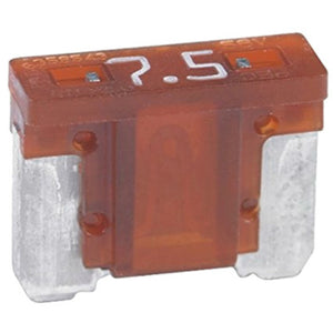 Bussmann BP/ATM-7-1/2-RP Fast Acting Automotive Mini Fuse, Brown, 7-1/2A, 5-Pack