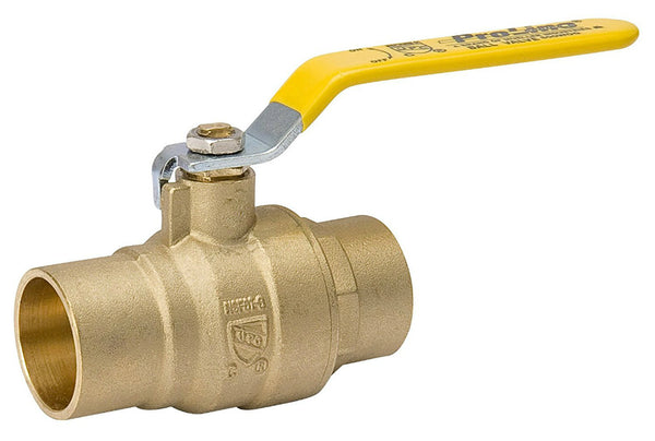 ProLine® 107-854NL Forged Brass Full Port Ball Valve, 3/4" CXC