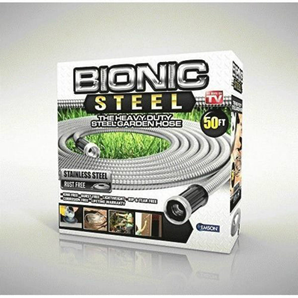 Bionic Steel® 1582 Heavy-Duty Stainless Steel Garden Hose, As Seen On TV, 50'