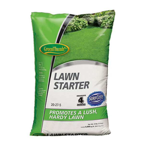 Green Thumb® GT55000 Lawn Starter Fertilizer w/ Surfcote, 20-27-5, 5000 Sq. Ft.