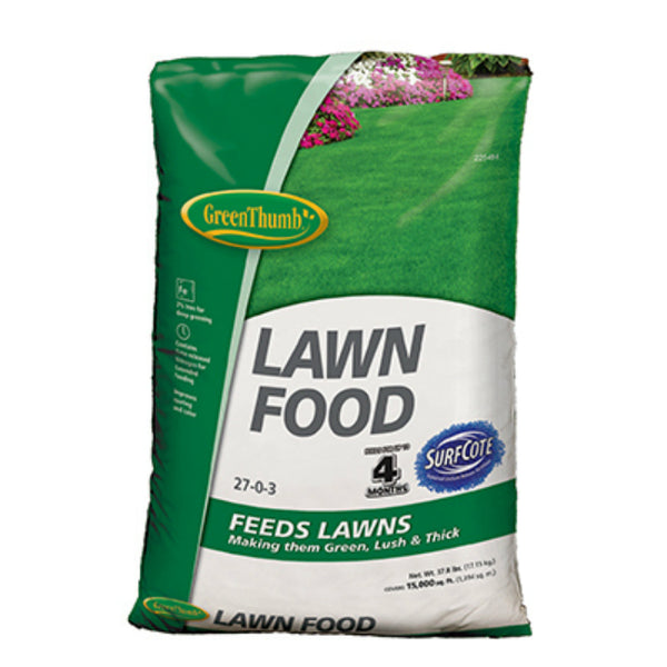 Green Thumb® GT56607 Lawn Food with Surfcote, 27-0-3, 15000 SqFt Coverage