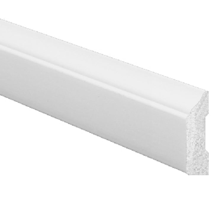 Inteplast 59460700032 Pre-Finish Interior Polystyrene OG Stop Moulding, White