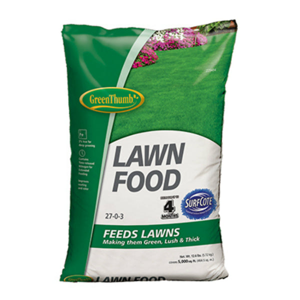 Green Thumb® GT56606 Lawn Food with Surfcote, 27-0-3, 5000 SqFt Coverage