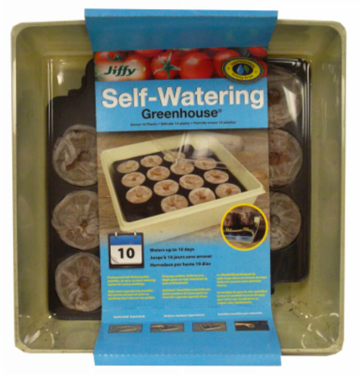 Jiffy® T14H Self Watering Greenhouse with 50 mm Pellet, 14 Count