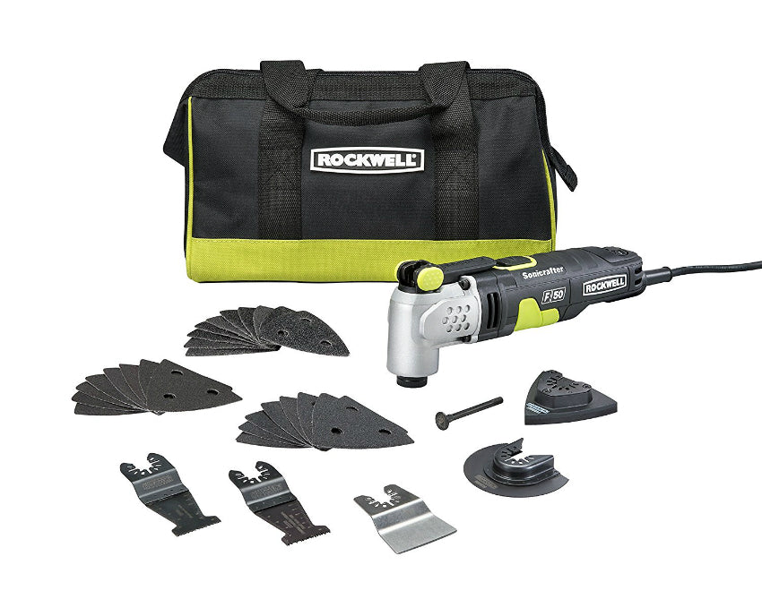 Rockwell RK5142K Sonicrafter F50 Oscillating Multi-Tool, 4.0 Amp, 33-Piece