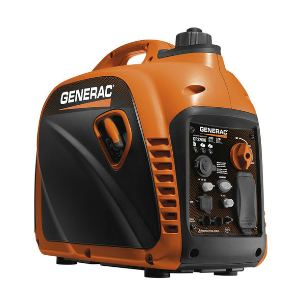 Generac 7117 Portable Inverter Generator w/TruePower Technology, 1700W/2200W